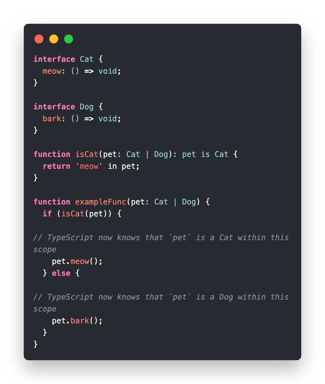 String predicate type